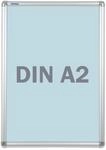 FRANKEN Wechselrahmen, Standard A2 Plakatrahmen, Aluminium-Klapprahmen 25 mm breit,
