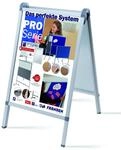FRANKEN Plakatst&auml;nder Kundenstopper A1 mit Klapprahmentechnik, freistehend,
