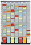 FRANKEN T-Kartentafel 7-Tage Wochenplaner, 47,4 x 78 cm, 7 Tr&auml;ger + 1 Index, 35