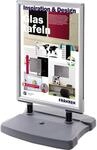 FRANKEN Plakatst&auml;nder Kundenstopper A1 mit Klapprahmentechnik, freistehend,