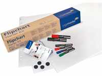 Legamaster 7-124900 Flipchart Starter Kit, Zubehörset mit Flipchartpapier, Markern
