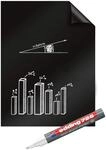 Legamaster Magic-Chart Blackboard Folie - statisch selbsthaftend - mattschwarz -