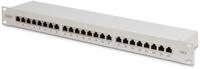 DIGITUS Patch Panel RJ-45 X 24 Grau RAL 7035 1U Ports
