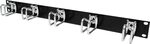 Rittal DK Rangierpanel 1 HE mit Stahlbuegeln, 5502205, Schwarz, Silber