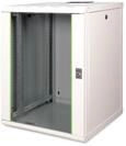 DIGITUS Netzwerk-Schrank 19 zoll 16 HE - Wandmontage - 600 mm Tiefe - Traglast 100 kg