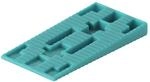 wolfcraft Abstandkeile aus Kunststoff I 6930000 I 40 Kunststoffkeile &ndash; ideal zum