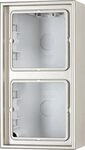 AP-Kappe 2-fach eds lack angeformter Rahmen ES 2582 A-L 4011377048737 Jung