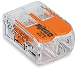 WAGO 221412 Compact 4050821808435 Verbindungsklemme, Transparent/Orange