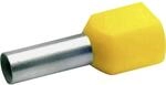 Klauke 87614 Zwillings-Aderendh&uuml;lse 10 mm&sup2; Teilisoliert Rot 100 St.