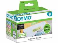 DYMO Original LabelWriter Adressetiketten, 28 mm x 89 mm, Farbetiketten in