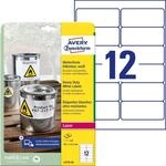 AVERY Zweckform L4776-20 Wetterfeste Folienetiketten (240 Klebeetiketten, 99,1x42,3mm