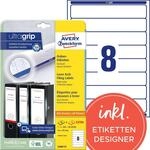 AVERY Zweckform L6060-25 Ordnerr&uuml;cken Etiketten (240 R&uuml;ckenschilder mit ultragrip,