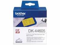 Brother DK44605 Endlosetiketten Papier schwarz auf gelb One size