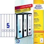 Ordneretikett 38x297mm wei&szlig; ZWECKFORM L4758-25 125ST