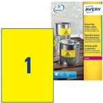 AVERY Zweckform L6111-20 Wetterfeste Folienetiketten (20 Signalaufkleber, 210x297mm