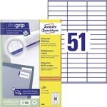AVERY Zweckform 3420 Universal Etiketten (5.100 Klebeetiketten, 70x16,9mm auf A4,
