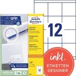 AVERY Zweckform 3661 Adressaufkleber (1.200 Klebeetiketten, 70x67,7mm auf A4, Papier