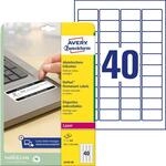 Avery Zweckform L6145-20 Abziehsichere Etiketten, 45,7 x 25,4 mm, 20 Blatt/800
