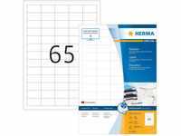 HERMA 4810 Universal Etiketten für Inkjet Drucker, 100 Blatt, 38,1 x 21,2 mm, 65 pro
