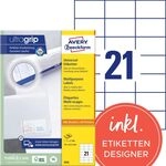 AVERY Zweckform LR3655 Recycling Etiketten (200 Klebeetiketten, 210x148mm auf A4,