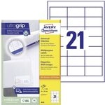 AVERY Zweckform 3670 Adressaufkleber (2.100 Klebeetiketten, 64x36mm auf A4, Papier
