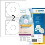 HERMA 4471 CD DVD Etiketten inkl. Zentrierhilfe blickdicht, 100 Blatt, &Oslash; 116 mm, 2
