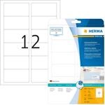 HERMA 8842 Adressetiketten f&uuml;r Inkjet Drucker, 25 Blatt, 88,9 x 46,6 mm, 12 pro A4