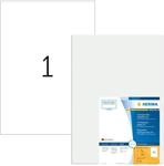 HERMA 8694 Wetterfeste Folienetiketten transparent, 50 Blatt, 297 x 420 mm, 1 pro A3