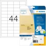 HERMA 4680 Wetterfeste Folienetiketten transparent, 25 Blatt, 48,3 x 25,4 mm, 44 pro