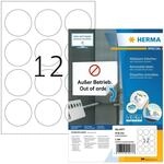 HERMA 4477 Universal Etiketten abl&ouml;sbar rund, 100 Blatt, &Oslash; 60 mm, 12 pro A4 Bogen,