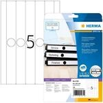 HERMA 5165 H&auml;ngeordner-Etiketten lang schmal, 25 Blatt, 34 x 297 mm, 5 pro A4 Bogen,