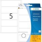 HERMA 2550 Vielzweck-Etiketten, 160 St&uuml;ck, 31 x 100 mm, 5 pro Bogen, selbstklebend,