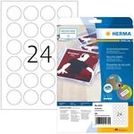 HERMA 4234 Sicherheitsetiketten gegen Manipulation rund, 25 Blatt, &Oslash; 40 mm, 24 pro