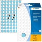 HERMA 2233 Punktaufkleber Klebepunkte blau, 2464 St&uuml;ck, &Oslash; 13 mm, 77 pro Bogen,