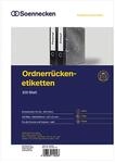 Soennecken Ordneretikett 66309 breit/kurz sk wei&szlig; 400 St./Pack.
