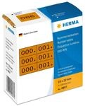 HERMA 4807 Nummernetiketten Zahlen 0-999, dreifach, 3000 St&uuml;ck, 22 x 10 mm,