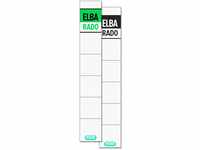 Elba Ordner Rückenschild, für 5 cm breite, Recycling, grün/schwarz, 10 Stück
