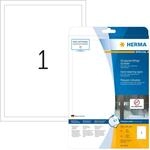 HERMA 8334 Wetterfeste Folienetiketten, 25 Blatt, 190 x 275 mm, 1 pro A4 Bogen, 25