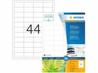 HERMA 10821 Recycling Etiketten DIN A4 (48,3 x 25,4 mm, 100 Blatt,...