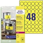 AVERY Zweckform L6128-20 Wetterfeste Folienetiketten (960 Signalaufkleber, &Oslash;30mm auf