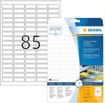 HERMA 8337 Wetterfeste Folienetiketten, 25 Blatt, 37 x 13 mm, 85 pro A4 Bogen, 2125