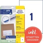 AVERY Zweckform 6119 Universal Etiketten (25 plus 5 Klebeetiketten extra, 210x297mm