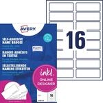 AVERY Zweckform L4783-20 Namensetiketten (320 Namensaufkleber, 88,9x31mm auf A4,