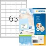 HERMA 4254 Universal Etiketten, 100 Blatt, 38,1 x 21,2 mm, 65 pro A4 Bogen, 6500