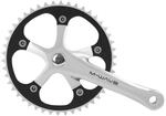 M-Wave Alu-Kettenradgarnitur Single Speed, Silber