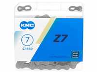 KMC Unisex – Erwachsene Z7 7-Fach Kette 1/2" x3/32, 114 Glieder, grau/braun