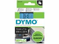 DYMO Original D1-Etikettenband | schwarz auf blau | 9 mm x 7 m | selbstklebendes