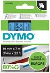 DYMO Original D1-Etikettenband | schwarz auf blau | 19 mm x 7 m | selbstklebendes