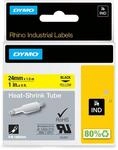 Dymo Rhino Hei&szlig;schrumpfschlauch IND 24mm x 1,5m schwarz auf gelb