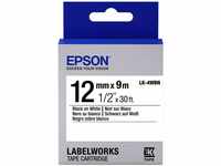 Epson lk-4wbn - Kassetten für Etikettendrucker (Schwarz auf Weiß, LabelWorks